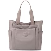 YANAIER Nylon Lightweight Handbag for Women Tote Purses Multi-pocket Shoulder Bag for Work Travel