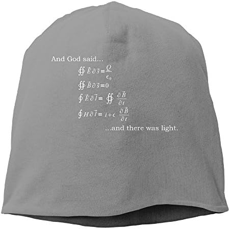 DMN Fashion Solid Color God Said Maxwell Equations Turtleneck Cap For Unisex DeepHeather One Size