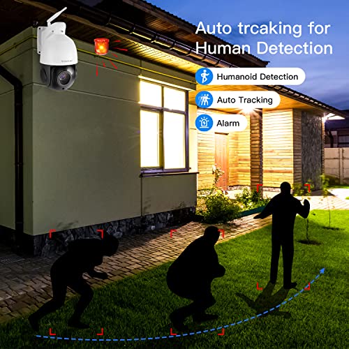VSTARCAM 4MP PTZ Camera Outdoor, 18X Optical Zoom Smart WiFi Security