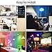 LINGANZH WiFi Smart Bulb, LED RGB Color Changing Smart LED Light Bulb, Dimmable Night Light, No Hub Required - Remotely Control - Timing Function, Work with Alexa and Google Home, E27 6W 1pack
