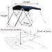 Leader Accessories 10 Colors 3 Bow 4 Bow Bimini Top Cover for Boat Includes 4 Straps 2 Rear Support Poles Mounting Hardwares Storage Boot with 1