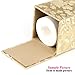 YJY Vintage Floral Tissue Holder Box Cover - Decorative Roll Facial Paper Dispenser Case for Bathroom Toilet Kitchen Office Car - Square(14 Black Gold)