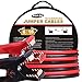 TOPDC 100% Copper Jumper Cables 6 Gauge 16 Feet Heavy Duty Booster Cables with Carry Bag and Safety Gloves (6AWG x 16Ft)
