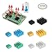 [Updated 8810 Thermal Tape]Raspberry Pi Heatsink, iUniker 15 Pcs Aluminum and Copper Heatsink Cooling Kit with Thermal Conductive Adhesive Tape for Raspberry Pi 3 B+, Raspberry Pi 3 B, Pi 2 B, Pi 1