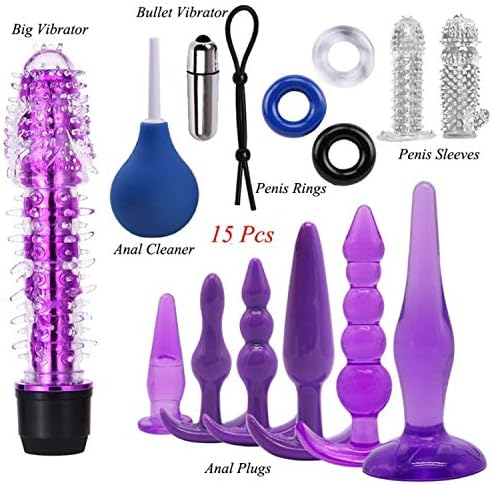 IMNGE TShirt Vibrātor Sēx-Toys Women Men Vibrātor Kit Lock Rīngs Kegel Ball Anál Plug Sēx Mḁsšage Tools Finger Māsšāgers Anus Washer Adǔlt Sēx-Toys Set,Option 1