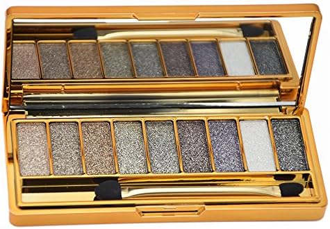 9 Color Highly Pigmented Glitter Eyeshadow Palette - Long Lasting Diamond Bright Makeup Set (# 3)