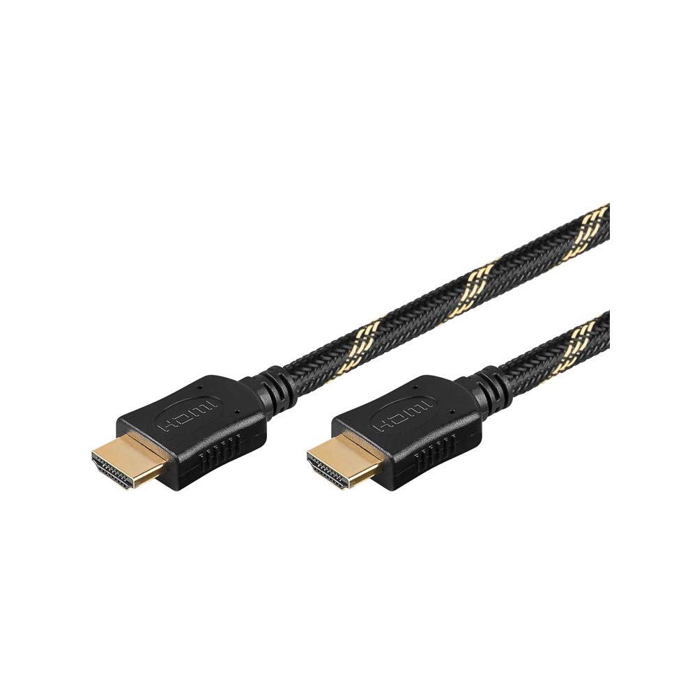 Goobay 63806 High Speed HDMI Cable with Ethernet, Gold-Plated, 2 m Cable Length