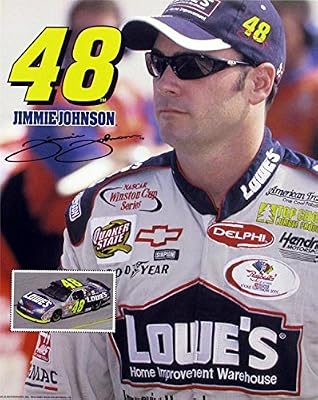 Jimmie Johnson Autographed Photograph - 8x10 Racing ) #48 facsimile - Autographed Photos