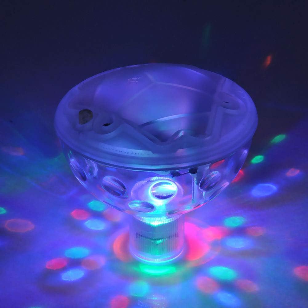 SCF2017 RGB LED Underwater Floating Disco Light 5 Modes Show Bath Tub Swimming Pool Lamp Party Light(2Pcs) - Image 3