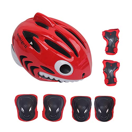 aomigell Kids Skateboard Skate Scooter Cycling Bike Helmet w