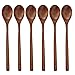 Wooden Spoons, 6 Pieces 9 Inch Wood Soup Spoons for Eating Mixing Stirring, Long Handle Spoon with Japanese Style Kitchen Utensil, ADLORYEA Eco Friendly Table Spoon primary