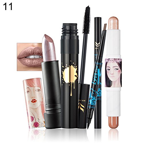 Big Promotion! Waterproof Mascara Shop,good59 4Pcs/Set Lipstick Shimmer Stick Mascara Eyeliner Eyebrow Pen Women Makeup Tools
