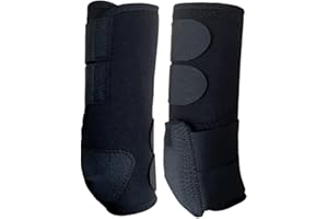 Konnfeir Horse Boots Front Support Boots Horse Sports Medicine Boots Horse Leg Wraps Protection Gear One Pair