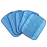 Anharluka 5-Pack Wet Microfiber Mopping Cloths, Washable & Reusable Mop Pads Fits iRobot Braava 380 380t 320 321 Mint 4200 4205 5200 5200C