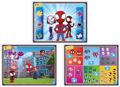 Educational - Boli Interactivo Marvel Spidey Juego con Tarjetas Y Recorrido Didáctico Educativo Interactivo De Escritura Y Razonamiento Spiderman Dibujos Animados, Niños 3-6 Años, 16805
