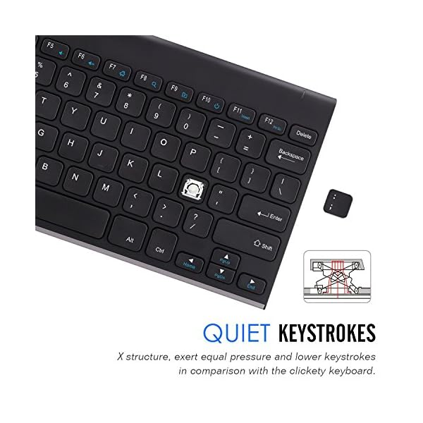 Arteck-24G-Wireless-Keyboard-Stainless-Steel-Ultra-Slim-Full-Size-Keyboard-for-ComputerDesktopPCLaptopSurfaceSmart-TV-and-Windows-108-7-Built-in-Rechargeable-6-Month-Battery Arteck 2.4G Wireless Keyboard Stainless Steel Ultra Slim Full Size Keyboard for Computer/Desktop/PC/Laptop/Surface/Smart…