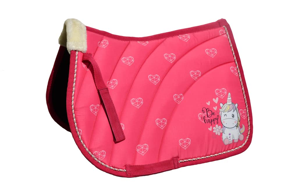 Rhinegold Unicorn Saddle Pad - Shetland - Pink