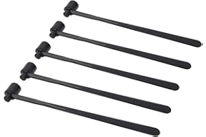 Plum Blossom Dermal Hammer, Stainless Steel Single End 5PCS ABS Handle Dermal Needle Hammer for Industry