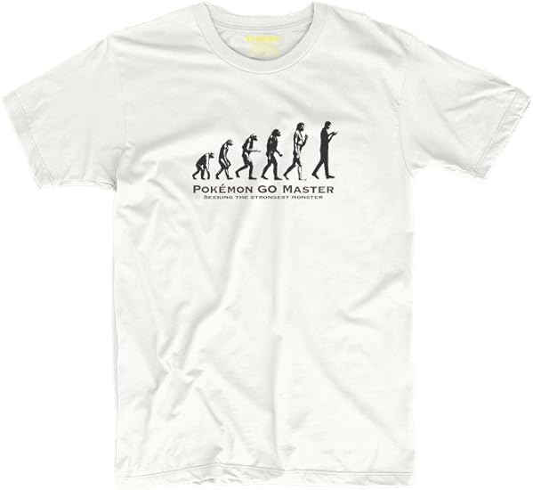 Amazon イーノーク Yeenoke ポケモンgo マスター 進化論style 半袖 男女兼用の 面白いtシャツ 綿 プリント デザインtシャツ 個性 クールtシャツ Tシャツ カットソー 通販