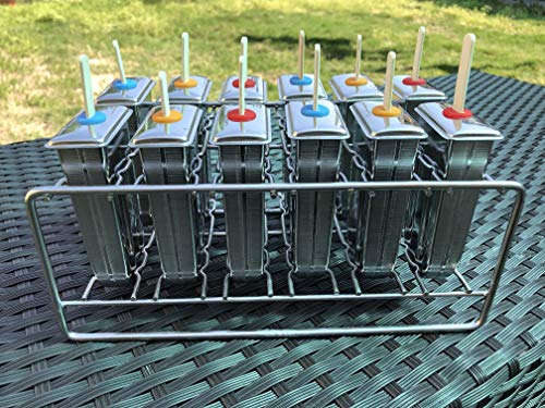 Compra Tovolo 81-34518 Moldes De Gemas Con Palitos Para Hacer Hielo, Sin BPA, Aptos Para Lavavajillas, Para Paletas De Jugo Caseras, Juego De 5 Paletas Con Soporte En