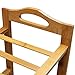 Bamboo Shoe Rack, Natural Bamboo 100% Natural Flat Bamboo Shoe Rack 4-Tier Entryway Shoe Shelf Storage Organizer for Closets, Bedrooms or Doorways