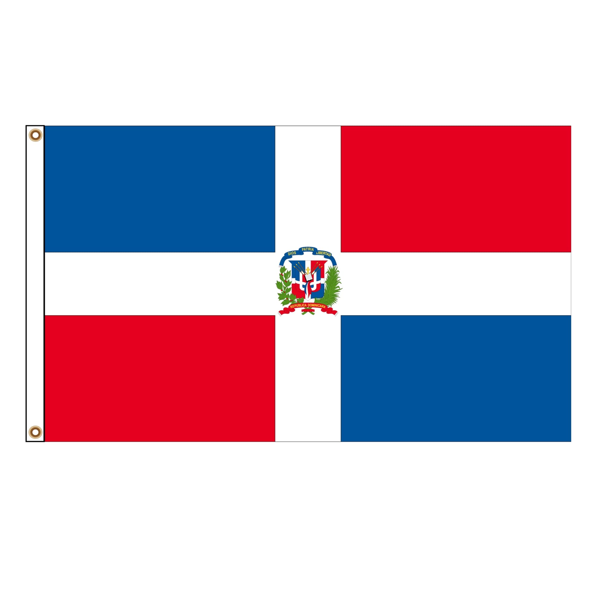 PinkDisplay North America flag (Dominican)3x5ft(90x150cm) eyelets and double stitches