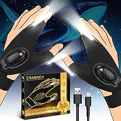 Rechargeable Flashlight Gloves Gifts for Men - Led