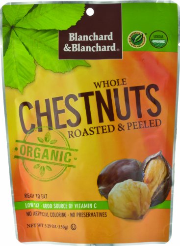 Blanchard & Blanchard Whole Chestnuts Roasted & Peeled (Organic) 5.29oz (6 Pack)