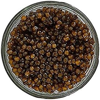 Premium Kaluga Sturgeon Amber Caviar Huso Dauricus River Beluga 5.3 oz - 150 gr Jar w/Mother of Pearl Caviar Spoon Gourmet Premium Kaluga Caviar Light-Salted Farm Raised OVERNIGHT SHIPPING by Stradiva