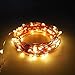 Solar Powered Copper Wire Lights, ATTAV 33ft 100 LEDs Starry String Lights, Waterproof Fairy Lights Ambiance Lighting for Outdoor, Gardens, Homes, Dancing, Christmas Party(Warm White)