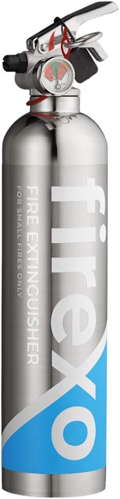 Firexo All in One Stainless Steel Fire Extinguisher 500ml Chrome