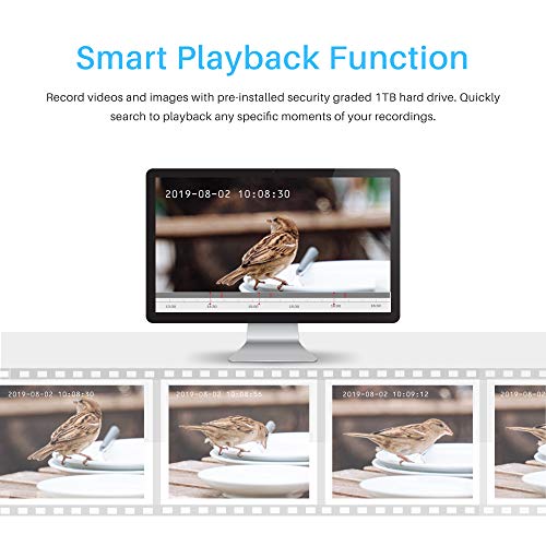 Anlapus 8CH HD-TVI Security Camera System 1080p Lite DVR Recorder with 8X HD 1280TVL Indoor Outdoor Weatherproof Surveillance CCTV Camera 1TB Hard Drive Motion Alert PC Smartphone Easy Remote Access - Thumbnail 5