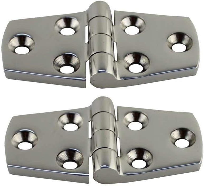QWXX Stainless steel 316 2PCS Stainless Steel 316 Cast Door Strap Hinge