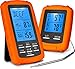 Wireless Digital BBQ Meat Thermometer - Instant Read Remote Cooking Thermometer with Dual Probe for Kitchen Oven, Grilling, Smoker & Roasting Food Thermometer