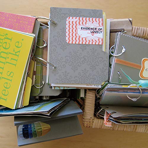 Kootiko 100 Pcs Loose Leaf Book Rings Assorted Sizes, Metal Binder Rings Keychain Key Ring Nickel Plated 1.2 inch 1.5 inch 1.8 inch 2 inch for Scrapbook Notebook Office Supplier School - Thumbnail 6