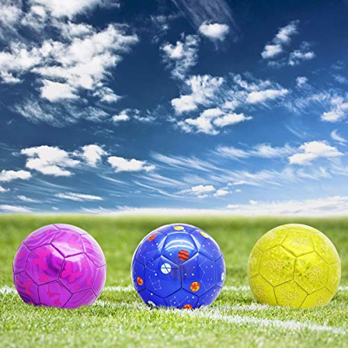 PP PICADOR Kids Soccer Ball, Sparkling Soccer Ball Cartoon Ball Toy Gift with Pump (Gold) - Thumbnail 4