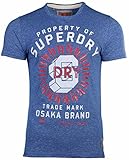 Superdry Men's Property Of SD Worn Wash T-Shirt-Royal Grit-Large
