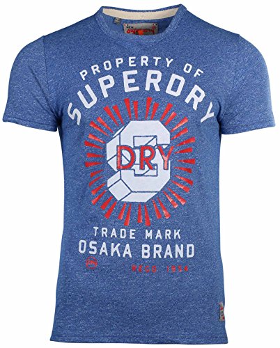 Superdry Men's Property Of SD Worn Wash T-Shirt-Royal Grit-Large