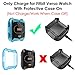 EZCO Compatible with Fitbit Versa Case Plus Charger [3+1 Pack], Exclusive Charging Dock Stand (Can Charge Case On) + Soft TPU Protector Case Bumper for Versa Smart Watch
