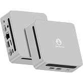 GenMachine Mini PC AMD Ryzen 5 4500U Mini Computers（Up to 4.0GHz） 6c/6t, 8GB DDR4, 256GB SSD &amp; M.2 NVME 4K Dual HDMI，Gaming PC with Wifi6/BT5.2，Gaming/Office/Design