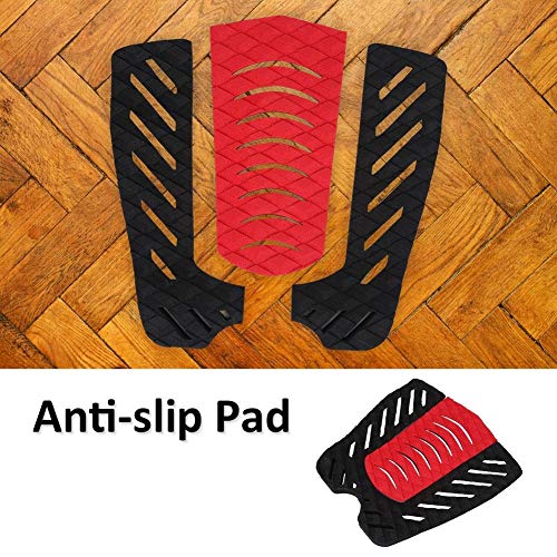 Wolfgo Surfboard Traction Pad-1 Set EVA Anti-Slip Surfboard Traction Pads Tail Pad Surfing Sports Accessories