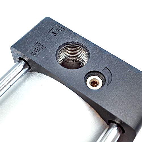 Tailonz Pneumatic Air Cylinder SC 63 X 150 PT3/8 Bore: 2 1/2 inch Stroke: 6 inch Screwed Piston Rod Dual Action