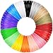 Anpro 3D Pen Filament Refills (16 Colors,23 Feet Each) Total 368 Feet PLA Filament 1.75mm PLA 3D Printing Pen Filament for Kids Non-Toxic No Stuck and Odorless (L)