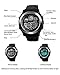 Digital Sports Watch Electronic Waterproof LED Military Big Face Light Black Teenager Boy's watch (silver)