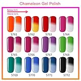 Eleacc 10ml Gel Nail Polish Temperature Changing Color Lacquers Soak Off UV LED Gelpolish