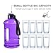 TOPWARE Dishwasher Safe New Material Tritan Plastic Hot Cold Water Jug Container Big Capacity 2.2L 75oz Half Gallon 1.3L 44oz Large Leakproof BPA Free Water Bottle for Fitness Camping Bicycle Gym