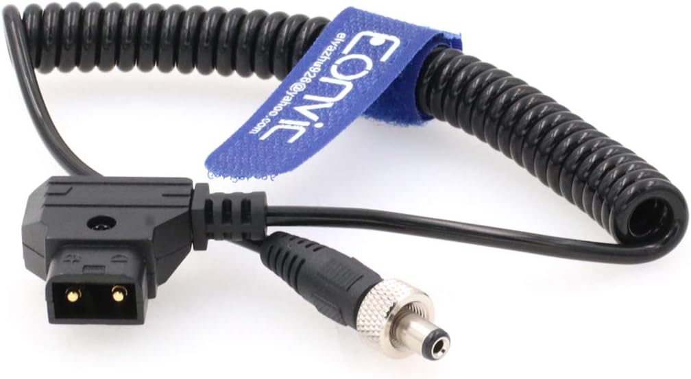 Eonvic D-Tap to Decimator MD-HX and DMON Barrel Power Cable for Camera Motion Research, Straight DC, Coiled cable - Image 4