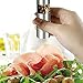 Salt Pepper Grinder Stainless Steel Salt and Pepper Mill Seasoning Mill One Hand Operated Mini Thumb Push Muller for Peppercorns, Sea Salt, Spices