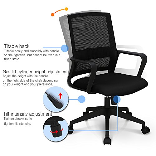 image for Office Chair Conference Room Chair Desk Task Computer Mesh Home Chair 
