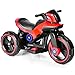 Costzon Kids Motorcycle 6V Bicycle 3 Wheels Battery Powered W/ MP3 for Boys & Girls, Children Electric Ride on (Red & Black)